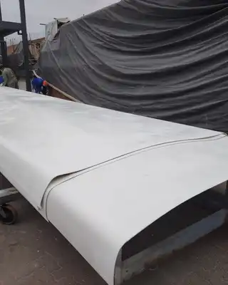 Large wind turbine blade mold showcasing Scott Bader composites and resins in manufacturing. [G]