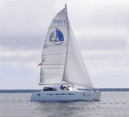 Sailing catamaran on open water built with Scott Bader gelcoats and composites for marine applications [G]