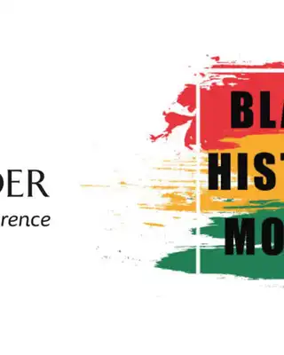 "Scott Bader logo alongside Black History Month graphic with red, yellow and green brushstroke design" [G]