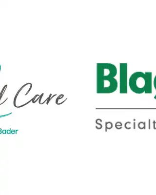 "Blagden Personal Care logo with Scott Bader branding for specialty chemicals and resins" [G]