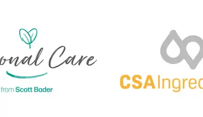 "Personal Care from Scott Bader and CSA Ingredients logos, showcasing specialty resins and composites for beauty products" [G]