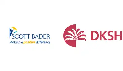 "Scott Bader and DKSH logos side by side, representing partnership in composites and adhesives distribution" [G]