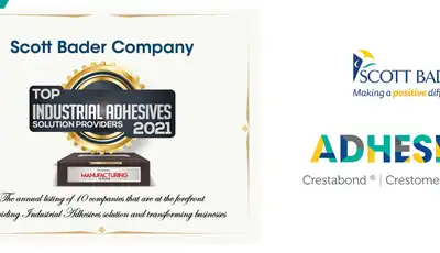 "Scott Bader Company award-winning industrial structural adhesives including Crestabond and Crestafix product lines" [G]