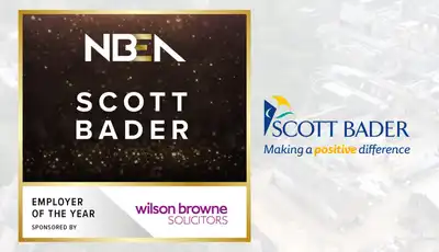"Scott Bader NFEA Employer of the Year award sponsored by Wilson Browne, recognizing excellence in composites manufacturing" [G]