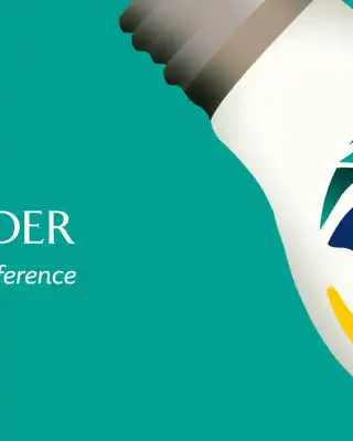 "Scott Bader logo and brand imagery featuring their sustainability emblem on teal background, representing their composites and resins solutions" [G]