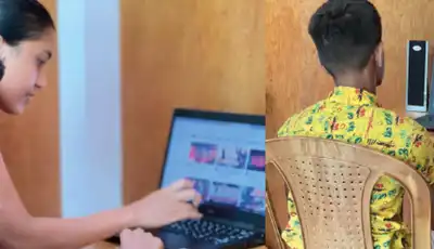 "Students working on computers in an educational setting, supported by Scott Bader's commitment to technology and learning." [G]