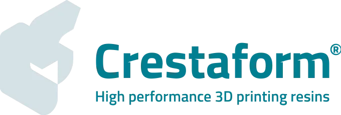"Crestaform logo featuring high performance 3D printing resins by Scott Bader for advanced composite applications" [G]