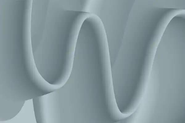 "Smooth flowing curves of light blue material showcasing Scott Bader's advanced composites and gelcoats technology" [G]