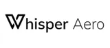Whisper Aero company logo in black text on white background. [G]