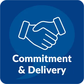 "Handshake icon representing Scott Bader's commitment to delivery and partnership in adhesives and composites solutions" [G]