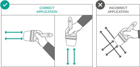 "Instructional diagram showing correct and incorrect application techniques for Scott Bader structural adhesives and resins" [G]