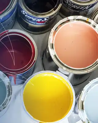"Colorful array of Scott Bader gelcoats in various hues, showcasing vibrant pigmentation options for composite applications" [G]