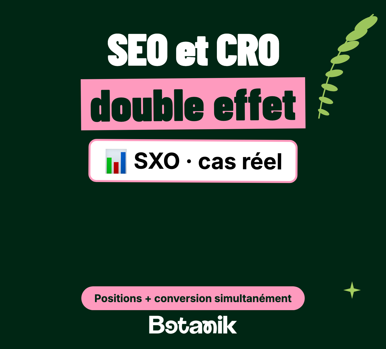 SEO et CRO : +4 positions et +37% de conversion — Botanik