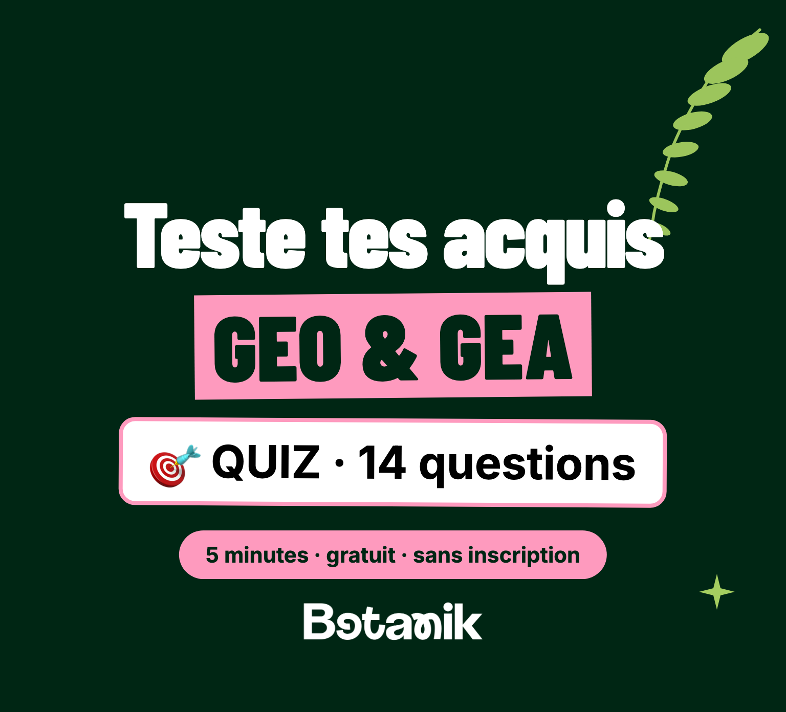 Quiz GEO & GEA — Botanik