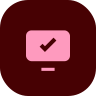 Pictogramme representant un ecran valide