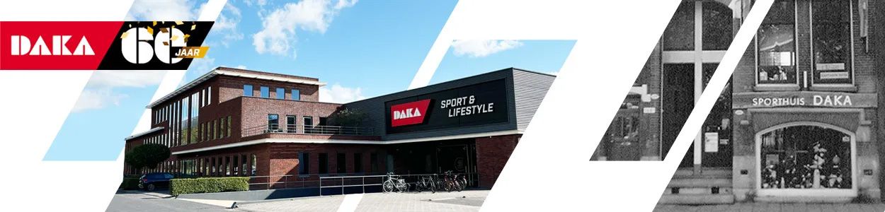 Hoofdkantoor van "DAKA Sport & Lifestyle", in vergelijking met het kantoor van 1965.