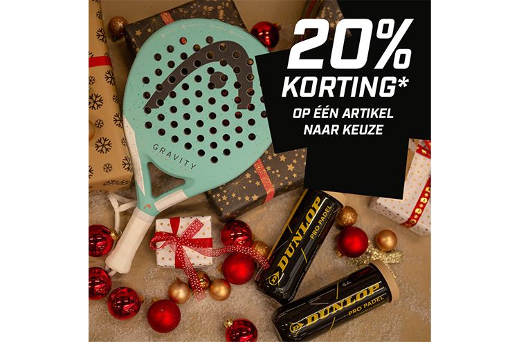 20% kortingsactie op sportartikelen en meer