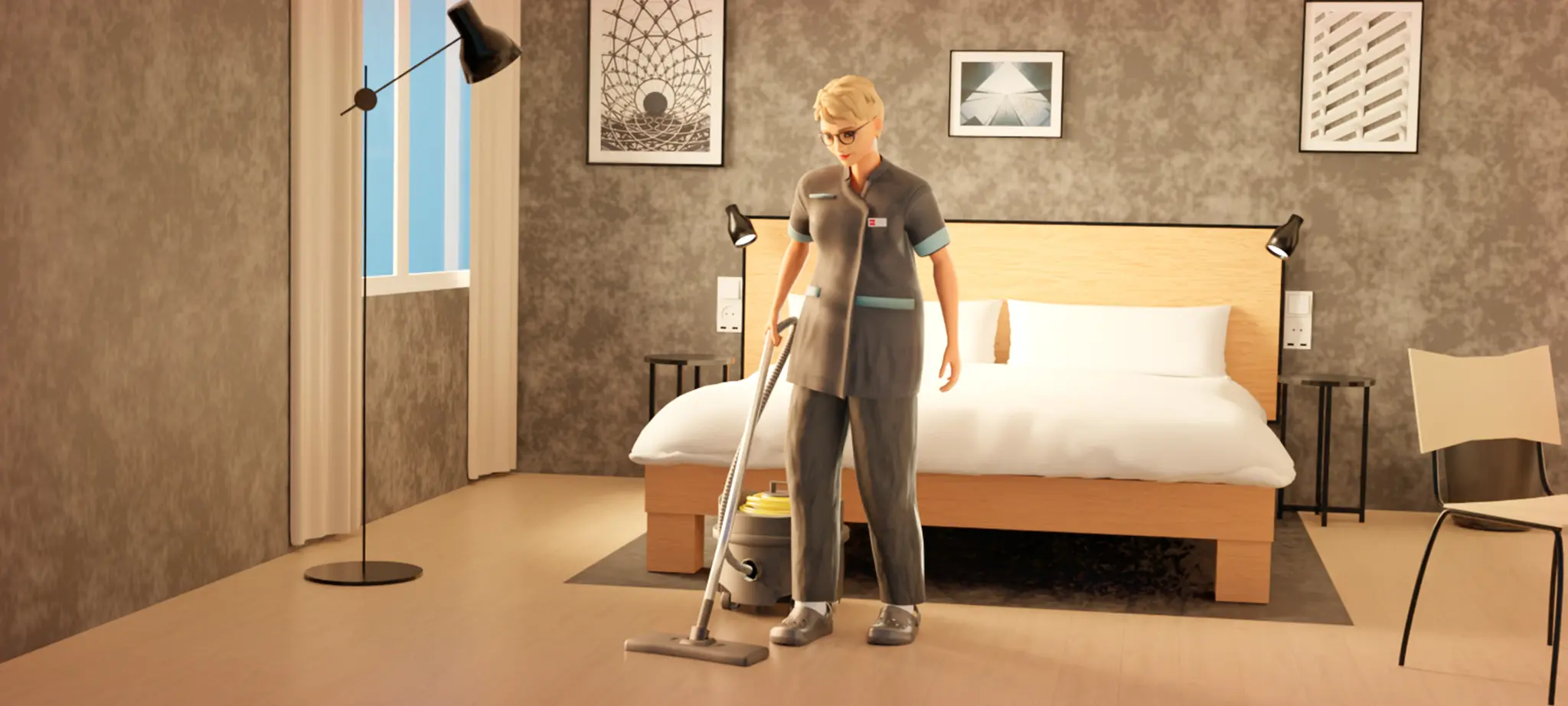 Hospitality simulation training
