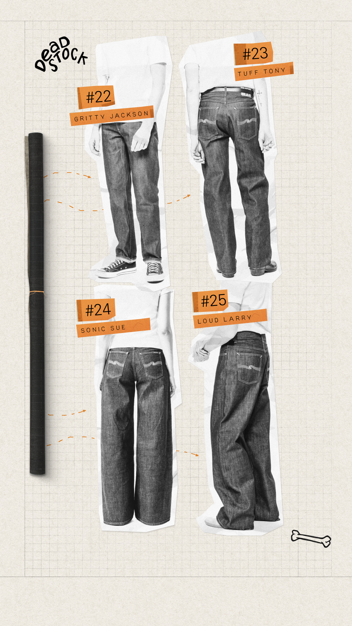 Deadstock Denim: Vintage Fabrics, Modern Fit | Nudie Jeans