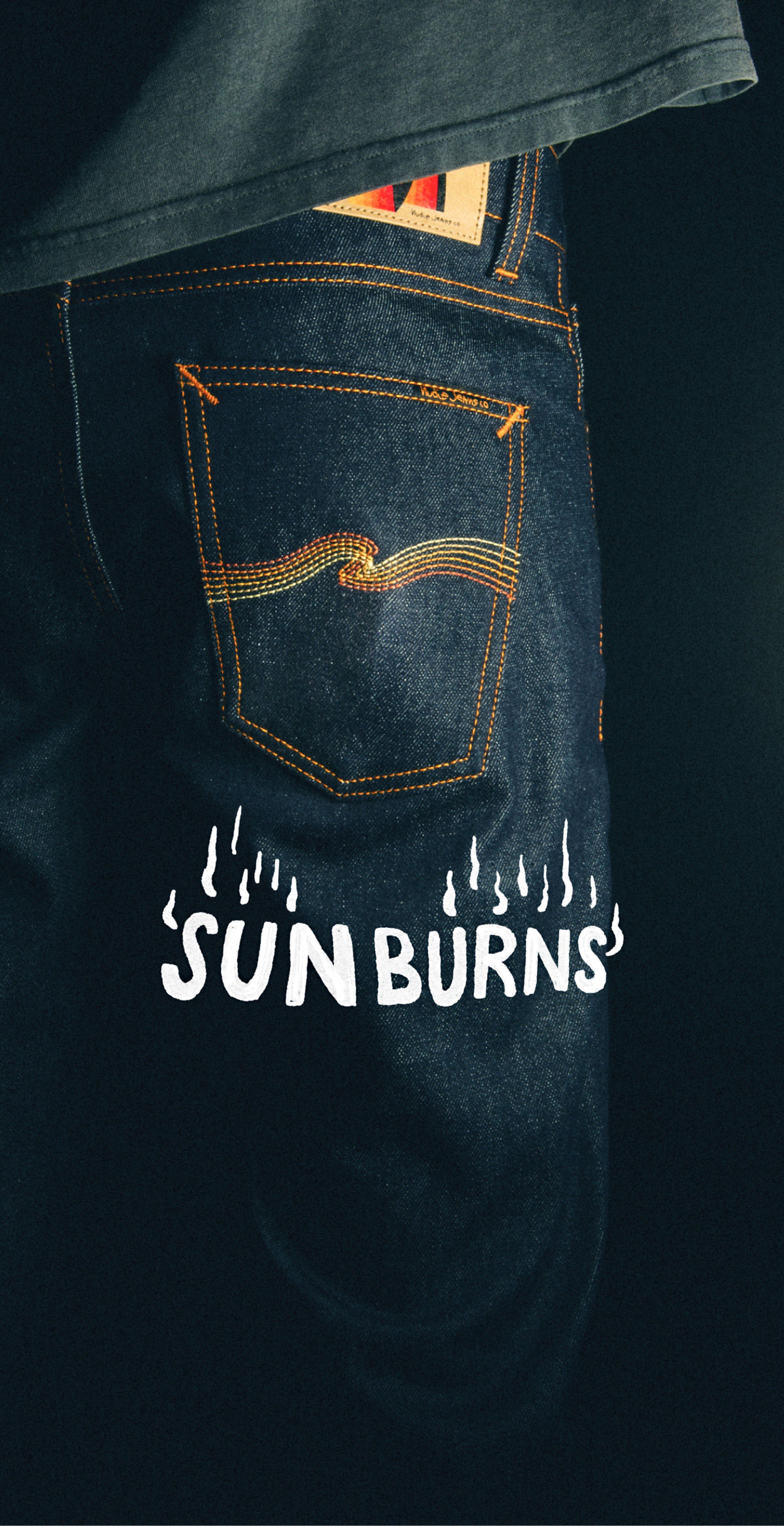 Sunburns backpocket Nudie Jeans