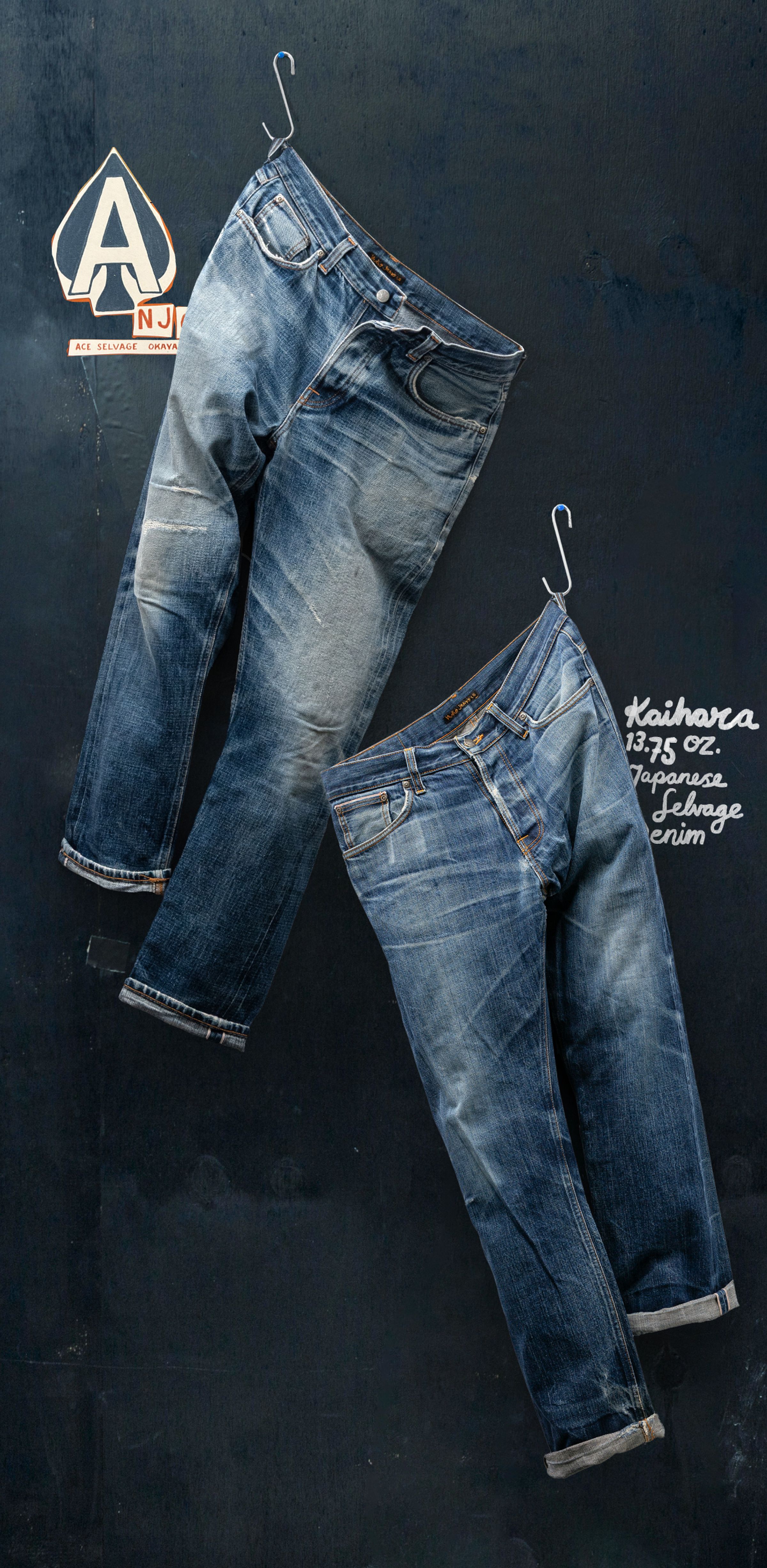 Eploring the nuancees. A comparison of dry ace selvage and dry selvage.