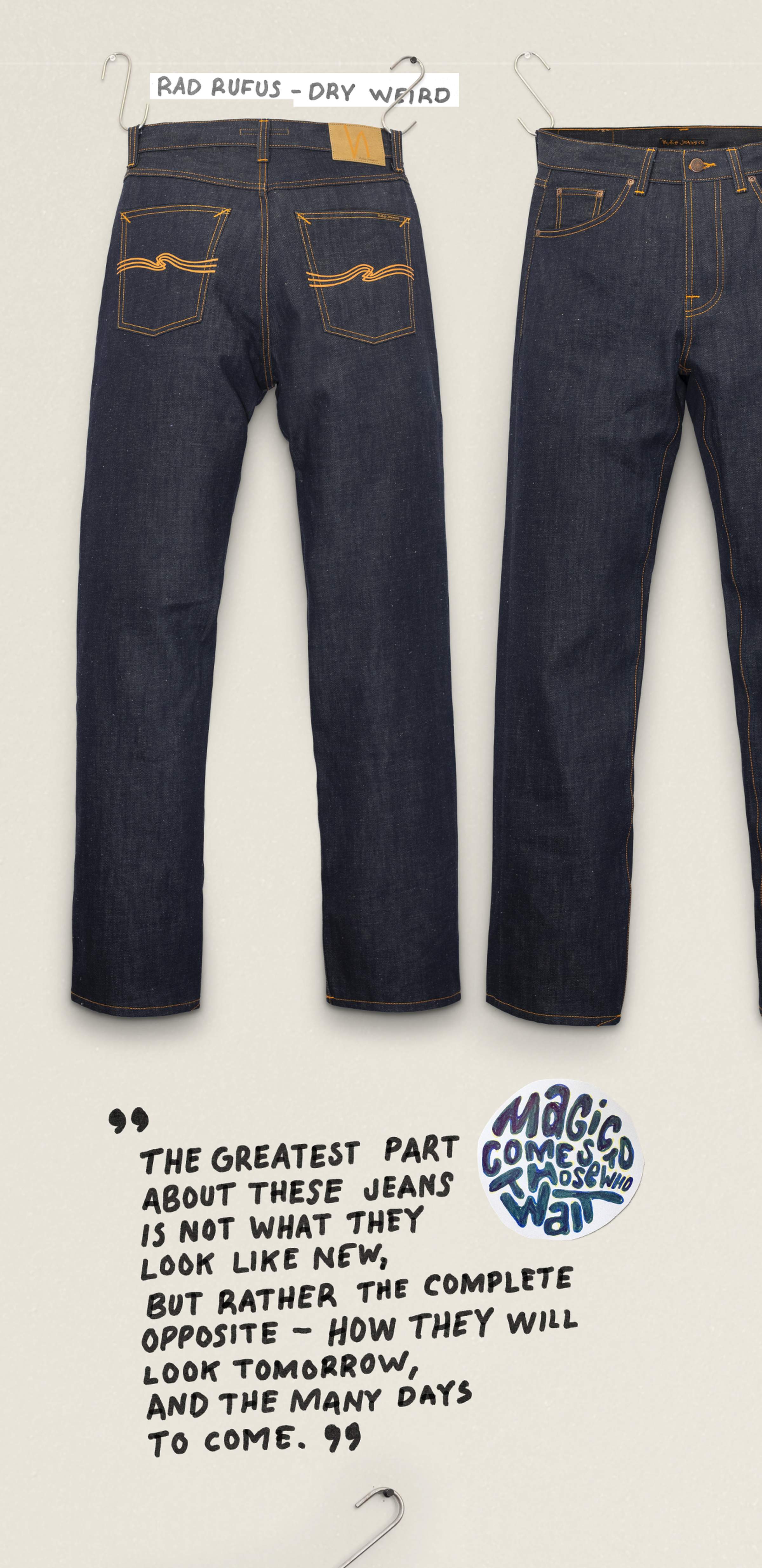 Nudie Jeans Rad Rufus Dry Weird Light Weight Denim.