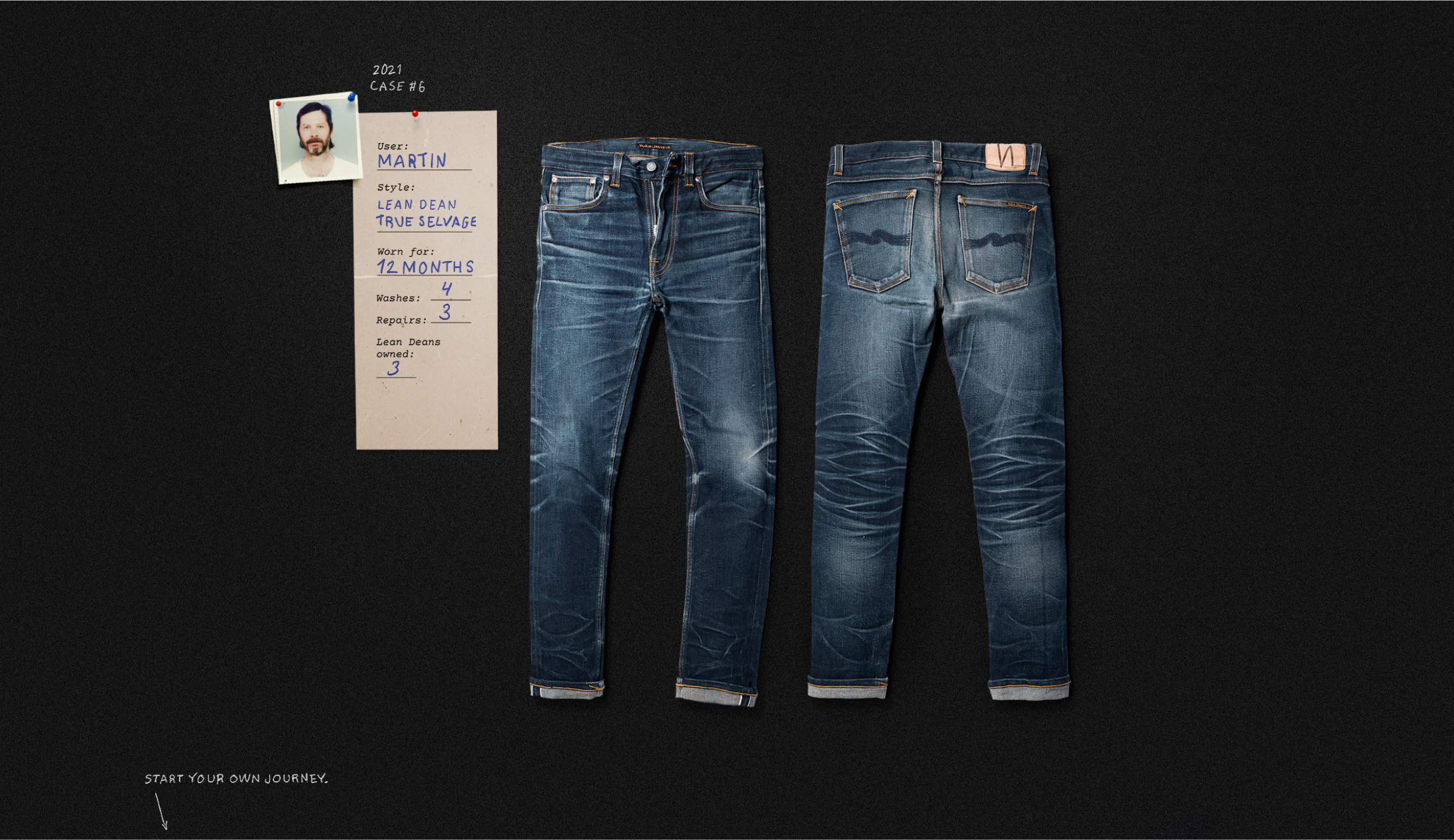 ツネ様　nudie jeans W27L32 LEAN DEAN REPAIRS 新品 nudie jeans W27L32 LEAN DEAN REPAIRS Nudie Jeans in