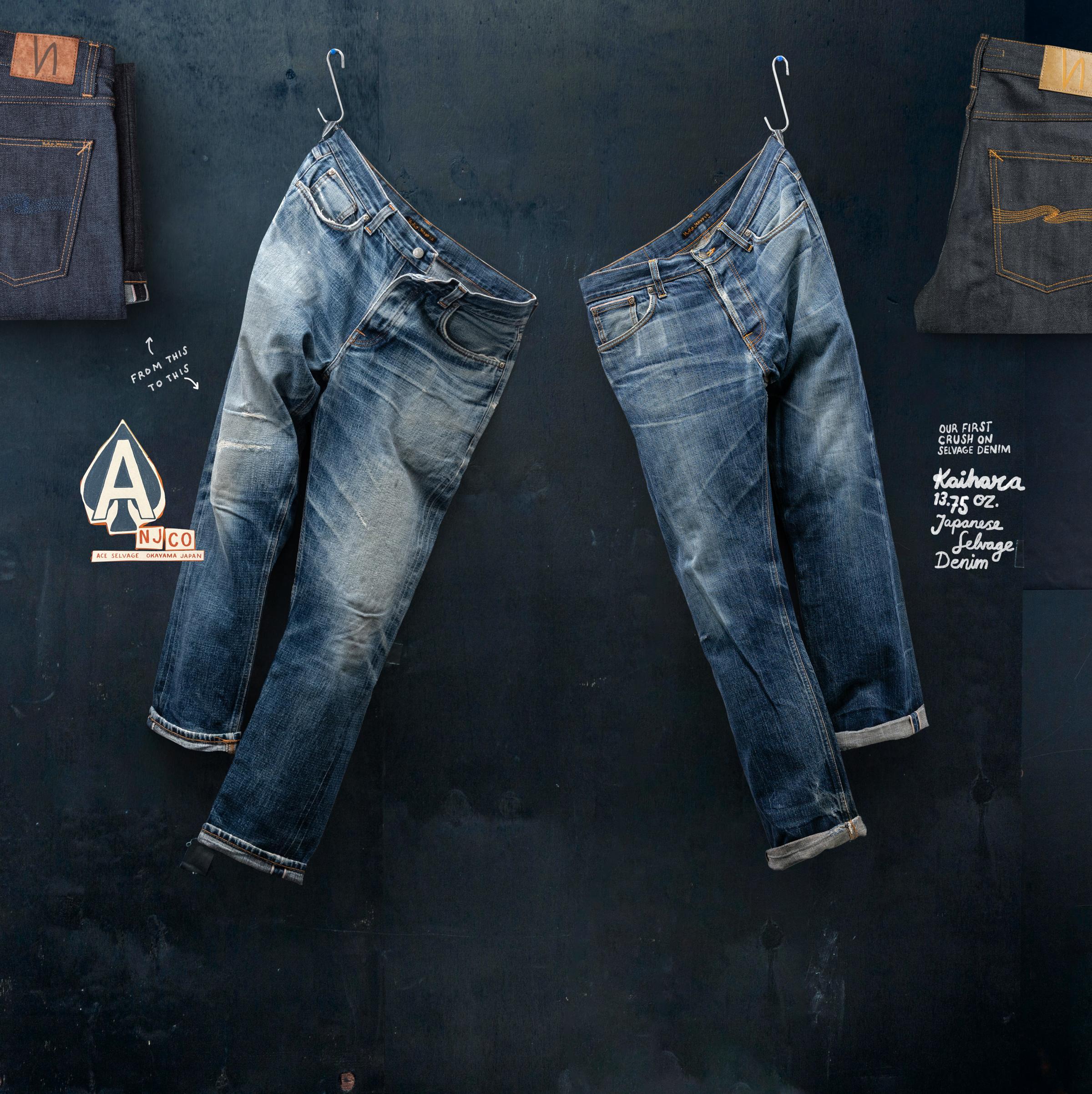 Eploring the nuancees. A comparison of dry ace selvage and dry selvage.