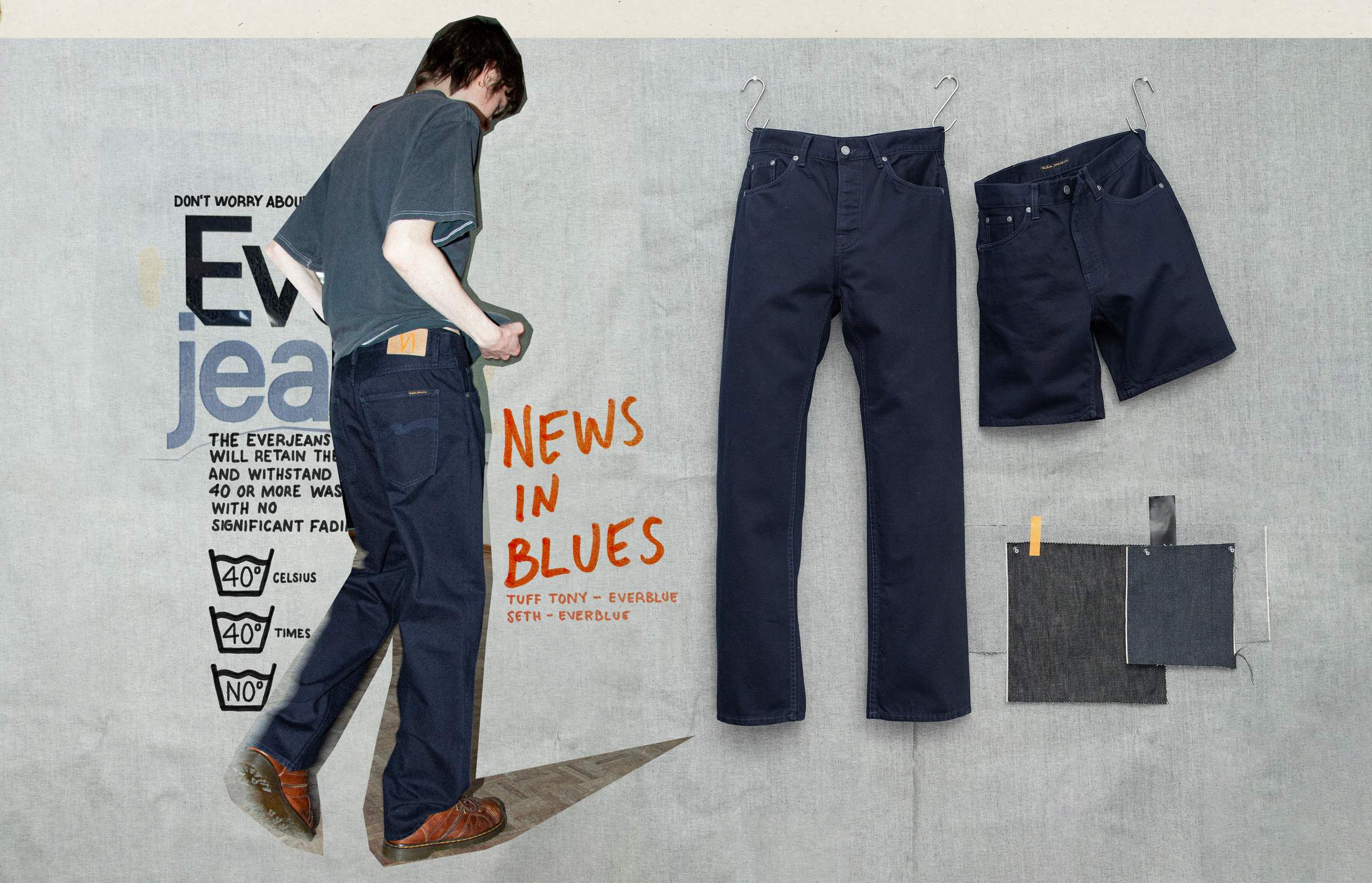 Nudie Jeans Ever jeans. Everblue.