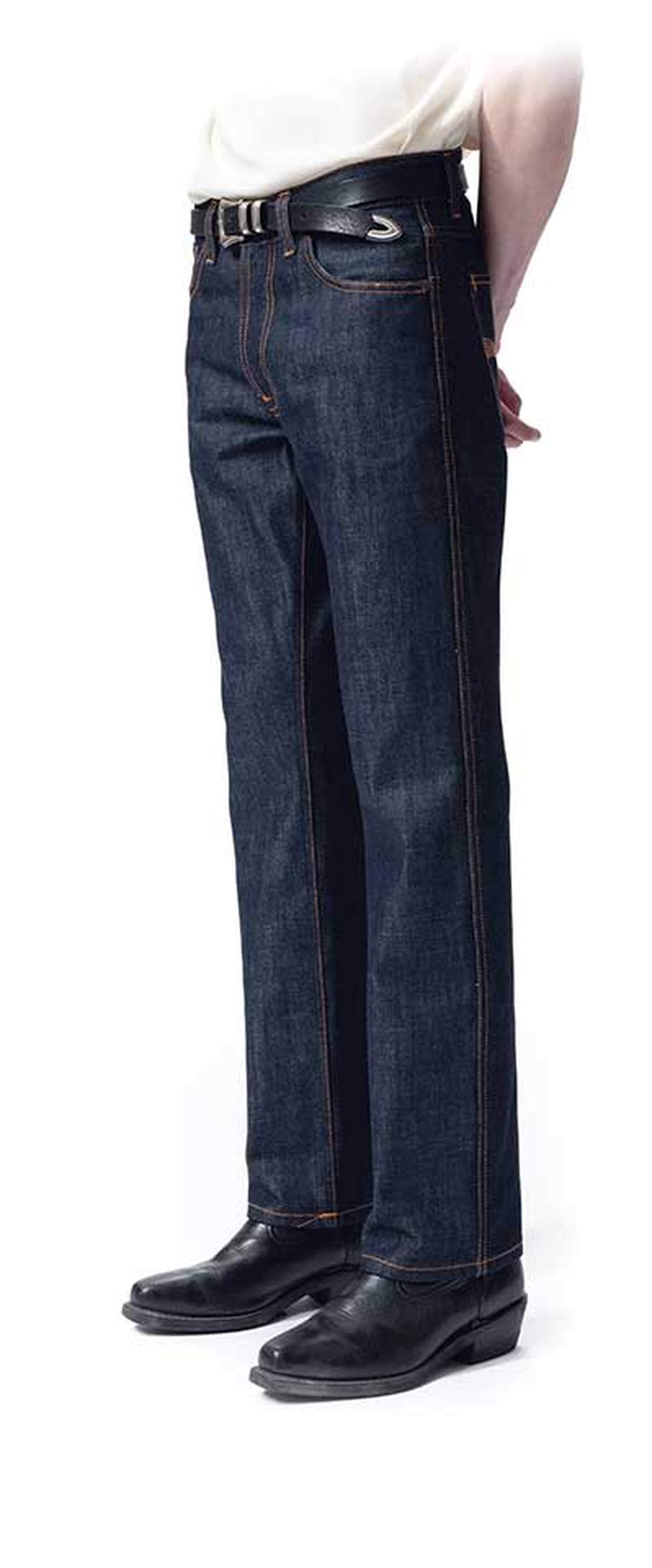 Slim Jim - slim fit, slight bootcut, mid waist