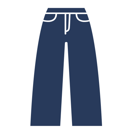 Vector illustration of the Nudie Jean Fit Sonic Sue