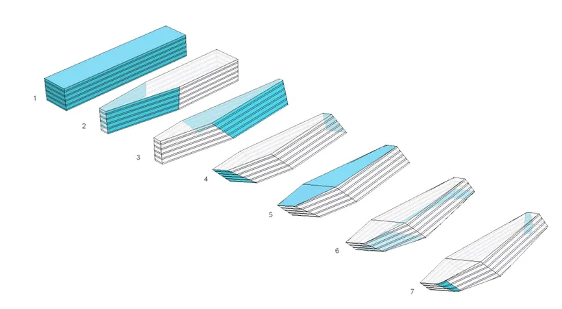 Zaha Hadid Architects, Port House, Process model iterations, Antwerp, Belgium, 2009–2016 © Zaha Hadid Foundation