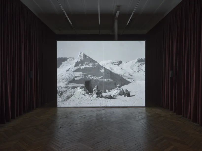 Younès Ben Slimane, Images de Tunisie, 2024, Images de Tunisie, Zaha Hadid Foundation, London, United Kingdom, 2024 © Younès Ben Slimane. Installation photograph by Ben Westoby.