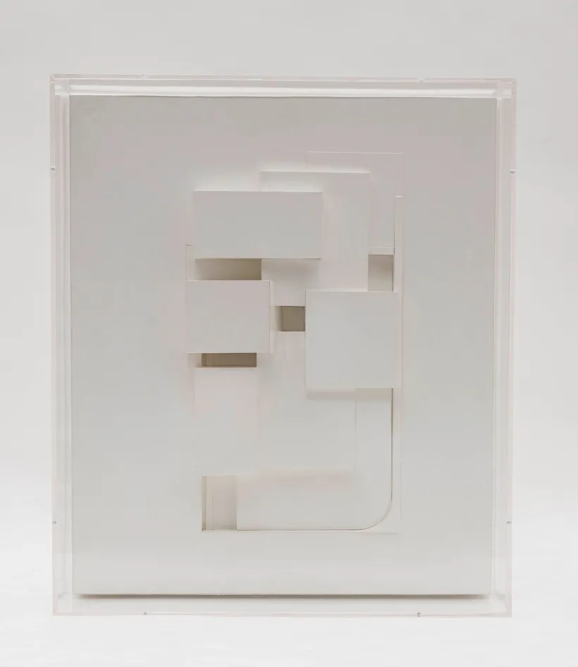 Zaha Hadid Architects, Contemporary Arts Center, Relief model, Cincinnati, United States, 2001, Card, adhesive © Zaha Hadid Foundation