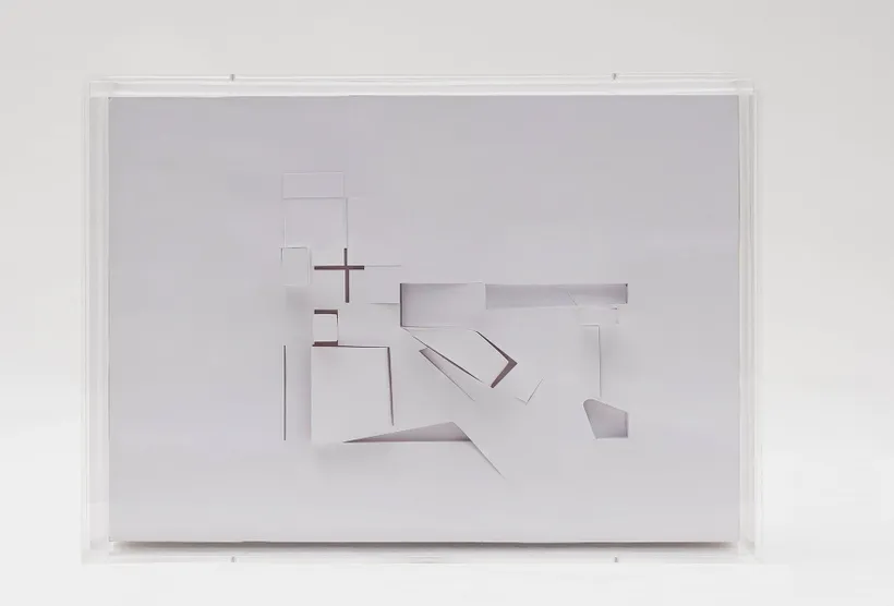 Zaha Hadid Architects, Contemporary Arts Center, Relief model, Cincinnati, United States, 2001, Card, foamcore, adhesive, canvas wrap © Zaha Hadid Foundation