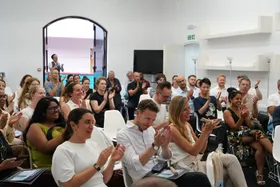 Talk with Holcim at the Zaha Hadid Foundation, London, United Kingdom, 2026 © Anna-Rose McChesney