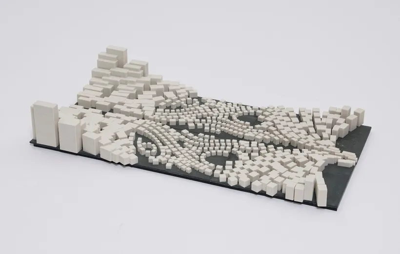 Zaha Hadid Architects, Science Museum Maths Gallery, Aeroplane Flowfield Exhibit Layout, London, United Kingdom, 2014–2016, Plastic, wood © Zaha Hadid Foundation