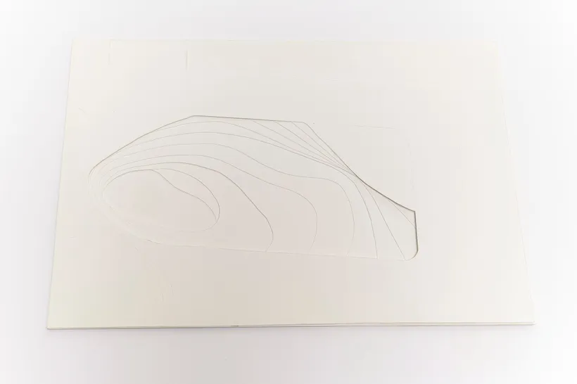 Zaha Hadid Architects, Guangzhou Opera House, Relief model, Guangzhou, China, 2002–2010, Cardboard, paper © Zaha Hadid Foundation