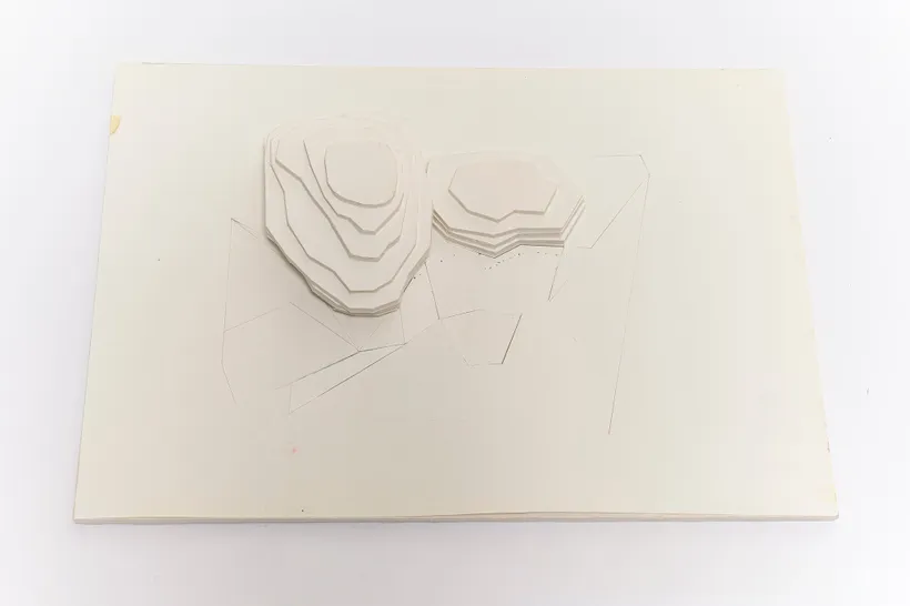 Zaha Hadid Architects, Guangzhou Opera House, Relief model, Guangzhou, China, 2002–2010, Cardboard, paper © Zaha Hadid Foundation