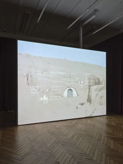 Younès Ben Slimane, Images de Tunisie, 2024, Images de Tunisie, Zaha Hadid Foundation, London, United Kingdom, 2024 © Younès Ben Slimane. Installation photograph by Ben Westoby.
