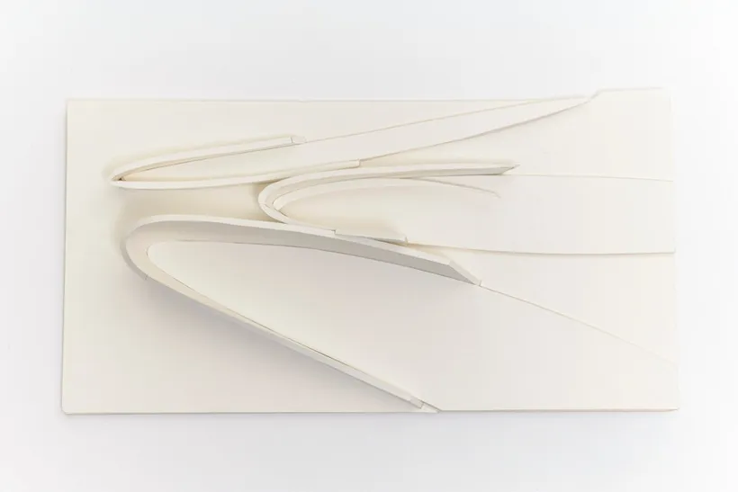 Zaha Hadid Architects, Museum of Islamic Art, Relief model, Doha, Qatar, 1997, Card, foamcore, adhesive © Zaha Hadid Foundation