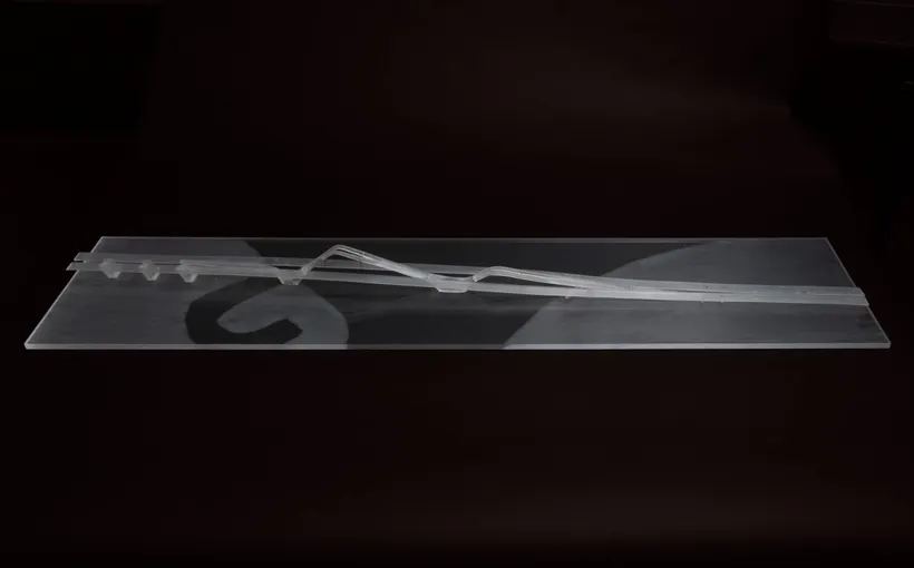 Zaha Hadid Architects, Sheikh Zayed Bridge, Presentation model, Abu Dhabi, UAE, 1997–2010, Perspex © Zaha Hadid Foundation