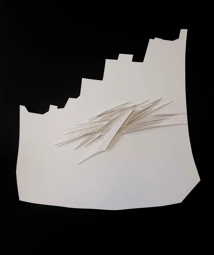Zaha Hadid Architects, Museum of Islamic Art, Relief model, Doha, Qatar, 1997, Card, adhesive © Zaha Hadid Foundation