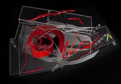 Zaha Hadid Architects, Moonsoon, Model, Sapporo, Japan, 1989–1990, Perspex and plastic © Zaha Hadid Foundation