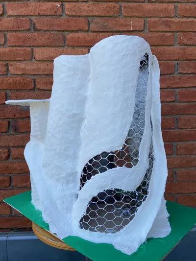 Deusche Schule Barcelona student’s work inspired by Zaha Hadid, 2025 © Deusche Schule Barcelona