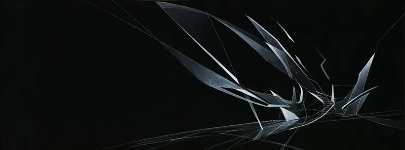 Zaha Hadid Architects, Moonsoon, Interior Plane, Sapporo, Japan, 1990, Acrylic on cartridge paper © Zaha Hadid Foundation