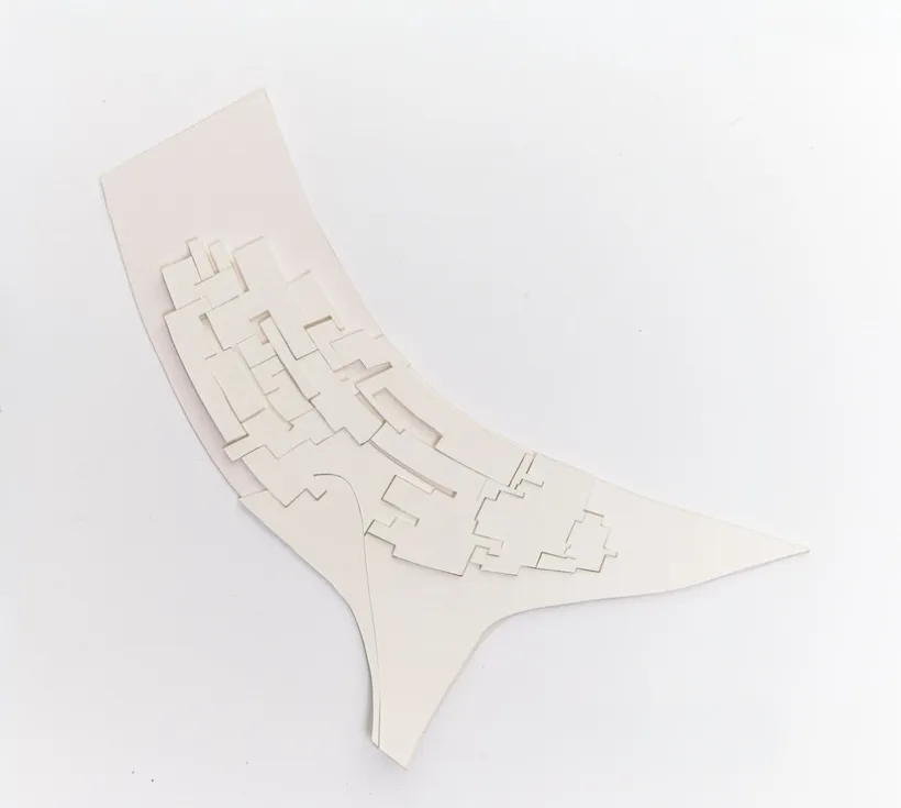 Zaha Hadid Architects, Museum of Islamic Art, Relief model, Doha, Qatar, 1997, Card © Zaha Hadid Foundation