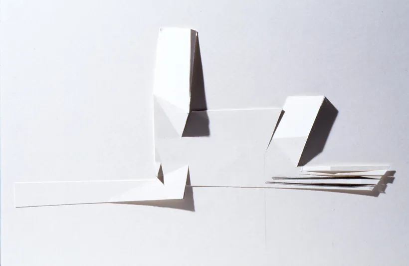 Zaha Hadid Architects, BMW Central Building, Relief model, Germany, 2001–2005, Card © Zaha Hadid Foundation