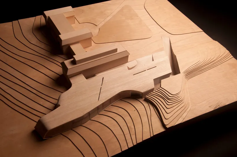 Zaha Hadid Architects, Ordrupgaard Museum Extension, Model, Copenhagen, Denmark, 2001–2005, Balsa wood and acrylic © Zaha Hadid Foundation