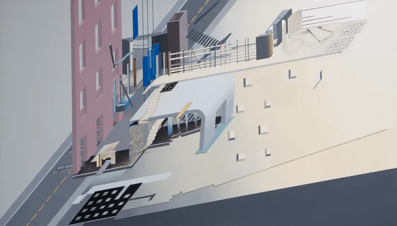 Zaha Hadid Architects, 59 Eaton Place, Three Towers: the flamboyant, the suprematist, the clinical, London, United Kingdom, 1981–1982, Acrylic on cartridge paper © Zaha Hadid Foundation